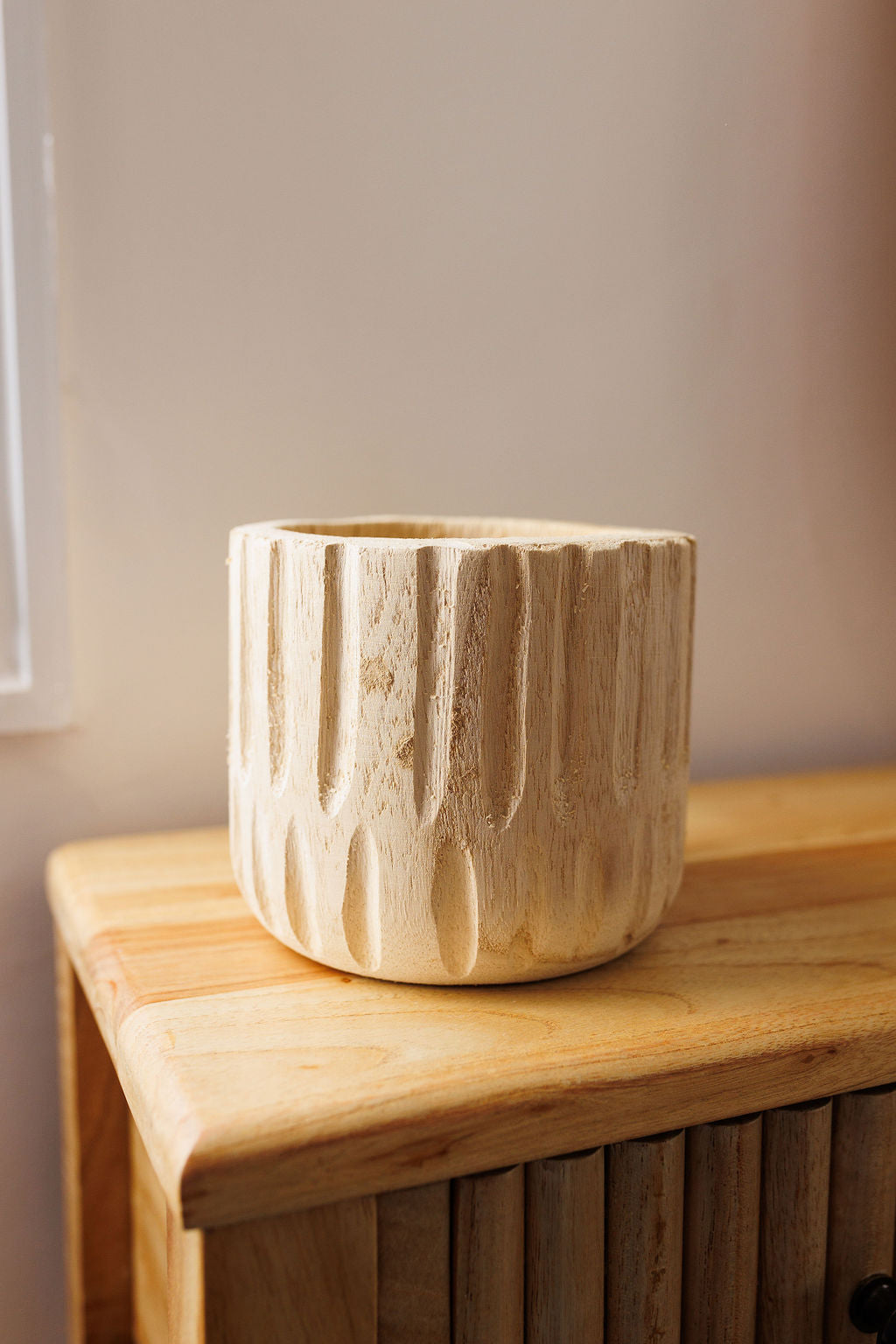Wade Wooden Pot - Small