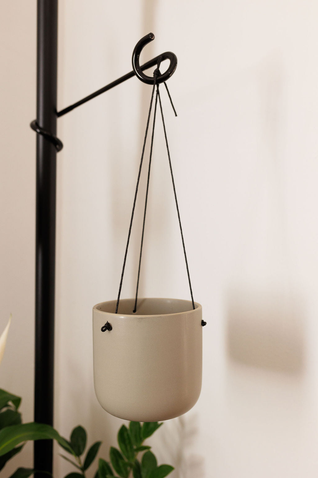 Ceramic Hanging Pot Grey - 120mm