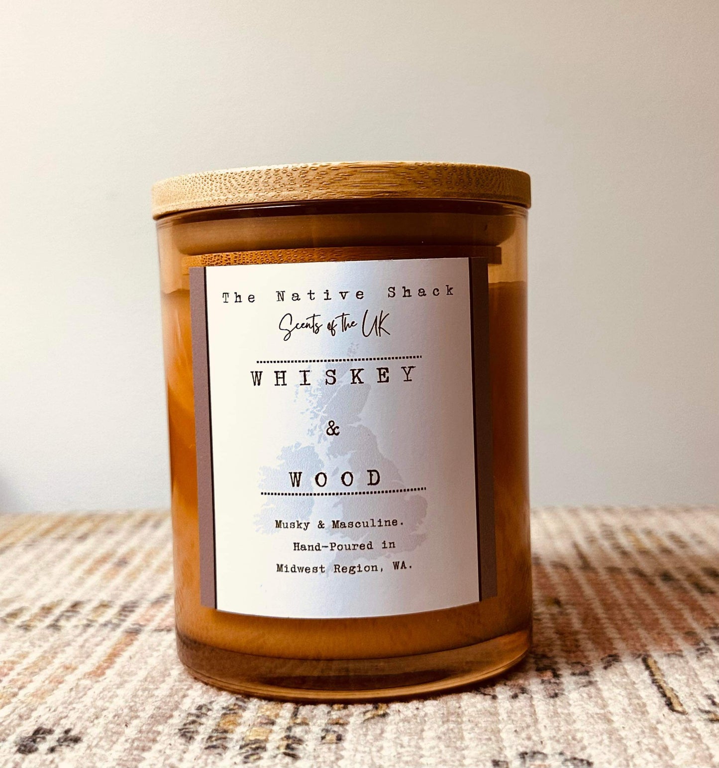 Amber and Bamboo Candle - Whisky & Wood