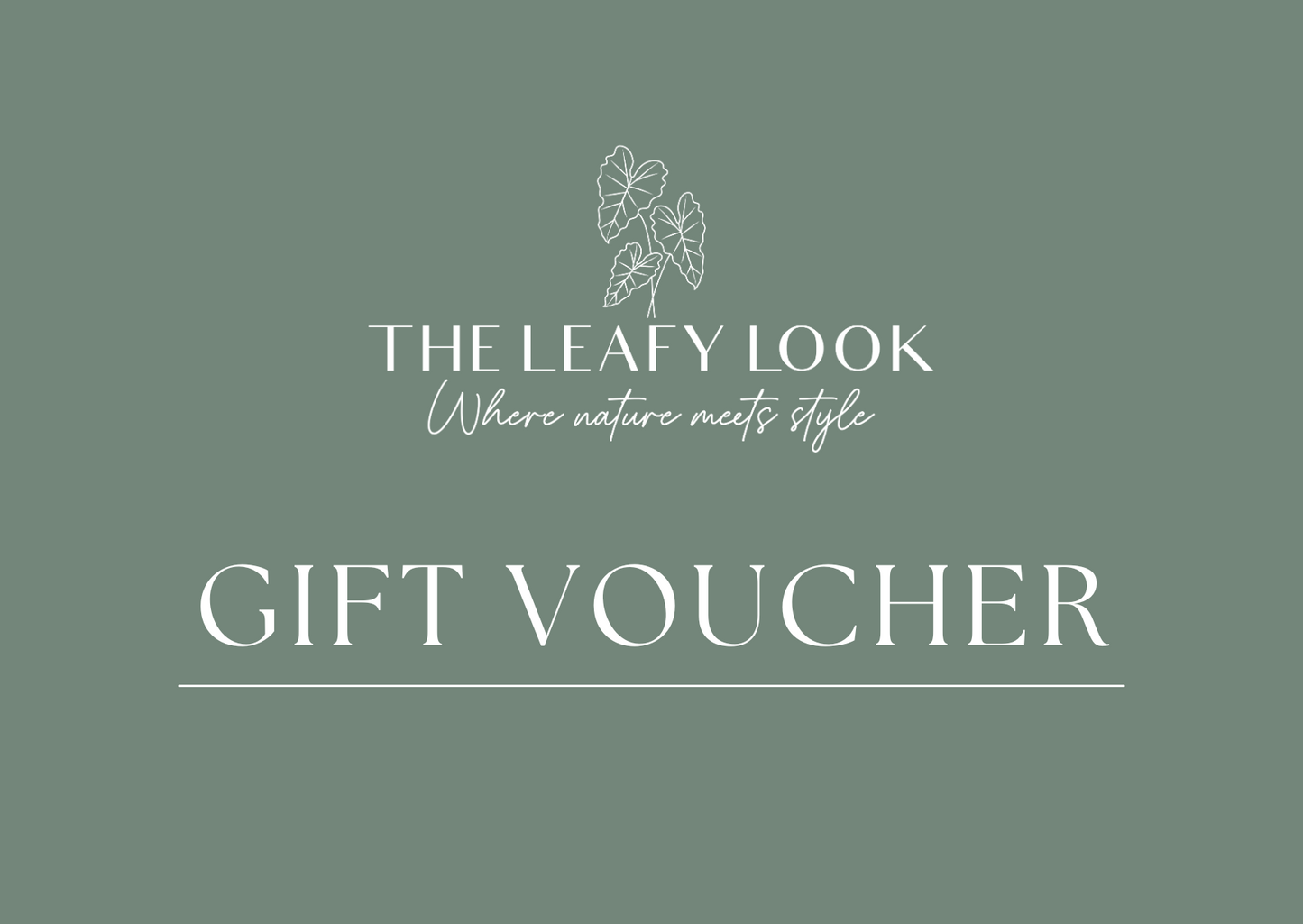 The Leafy Look Gift Card