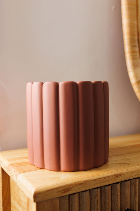 Aurelia Soft Touch Pot - Brown