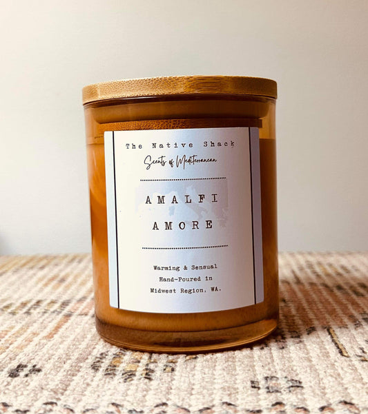 Amber and Bamboo Candle - Amalfi Amore