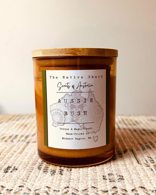 Amber and Bamboo Candle - Aussie Bush