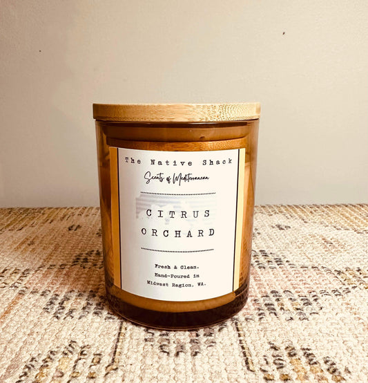 Amber and Bamboo Candle - Citrus Orchid