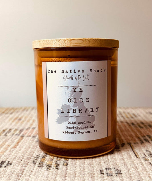 Amber and Bamboo Candle - Ye Old Library