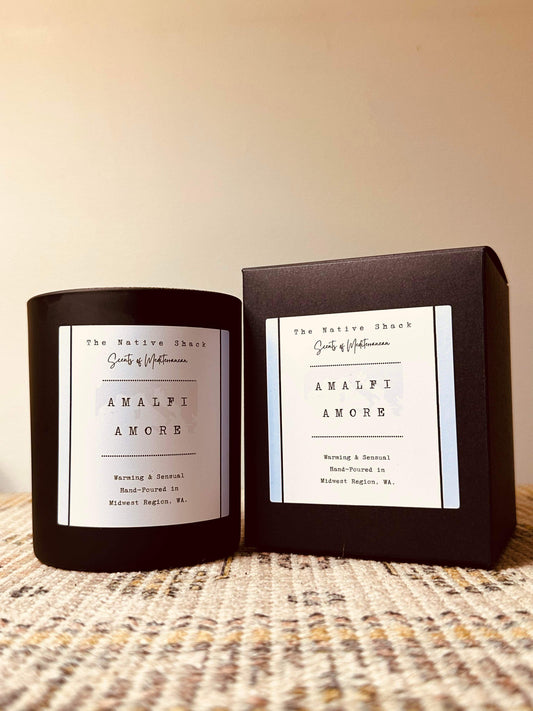 Black Boxed Candle - Amalfi Amore