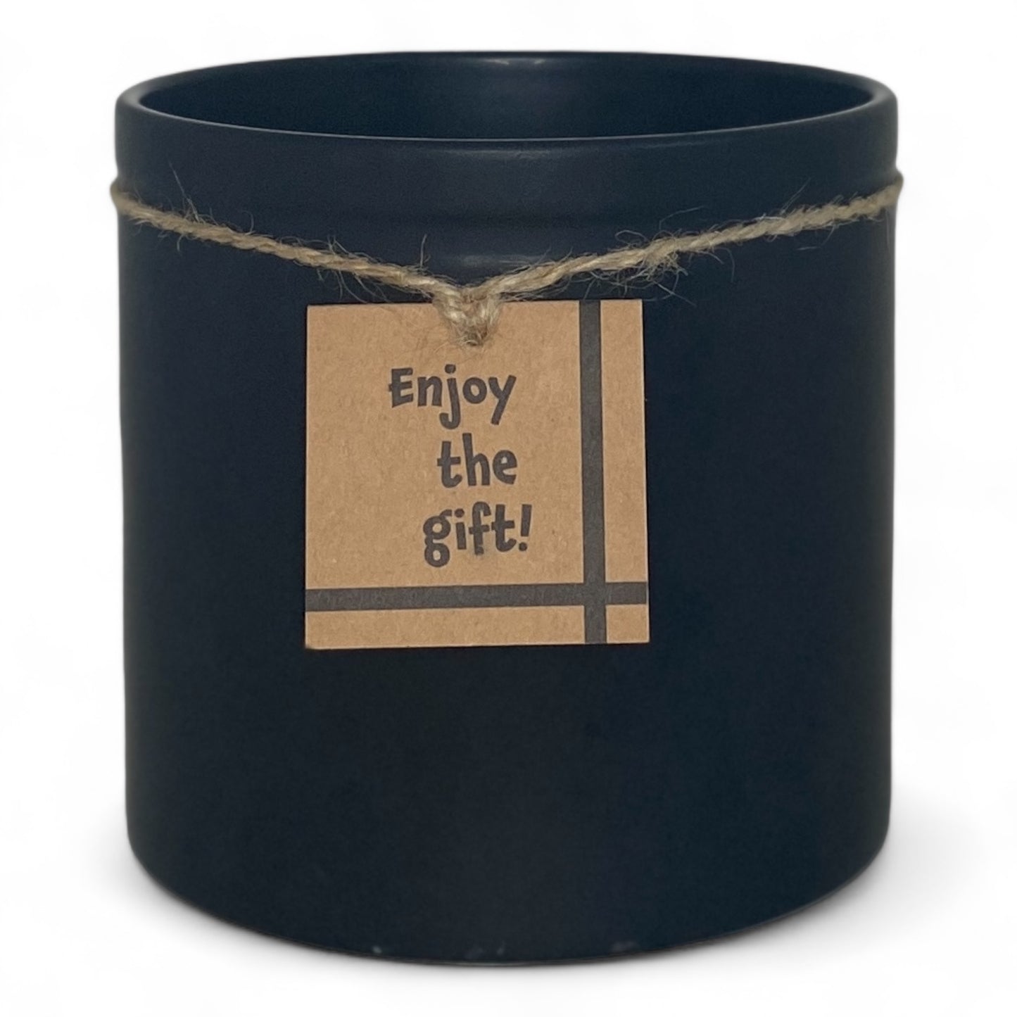 Ceramic Twine Pot Black