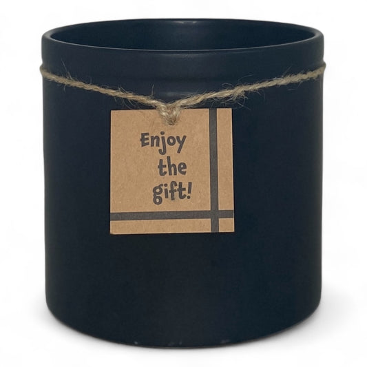 Ceramic Twine Pot Black