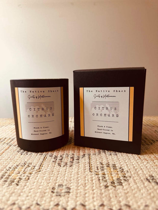 Black Boxed Candle - Citrus Orchid