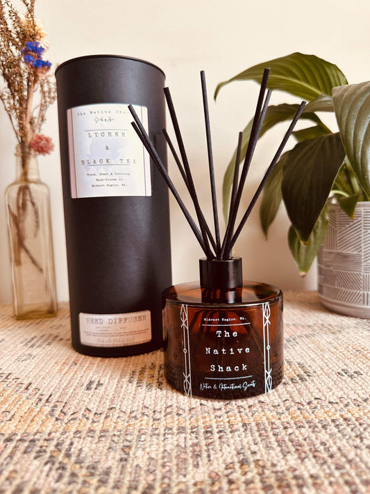 Black Box Amber Diffuser - Lychee & Black Tea