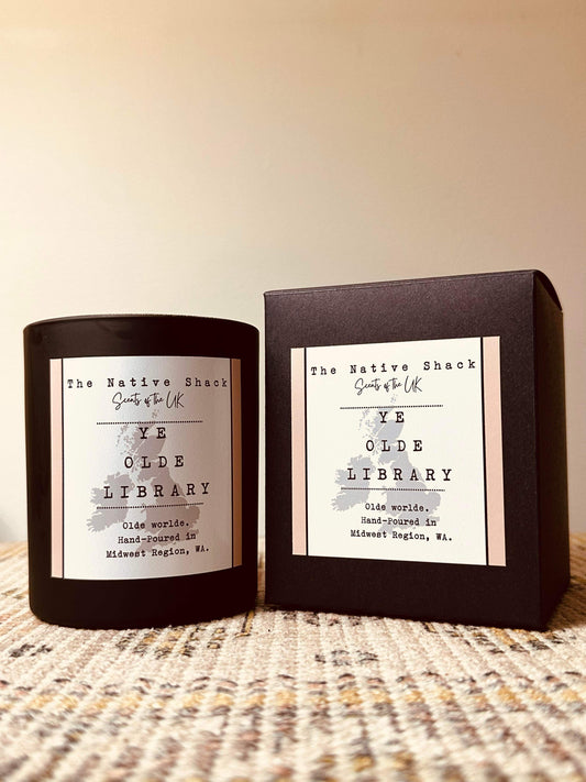 Black Boxed Candle - Ye Old Library